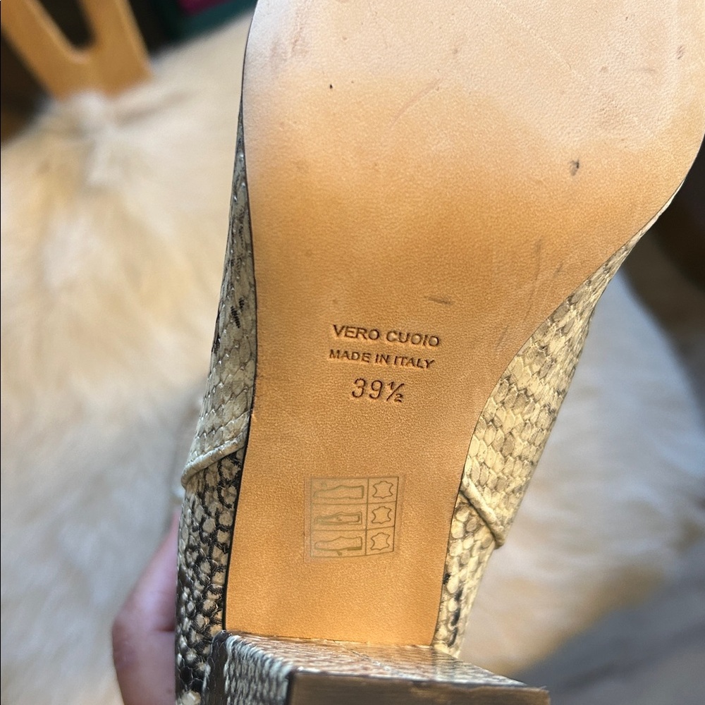 Paris Texas Snakeskin Python Pattern Knee-High Bo… - image 7